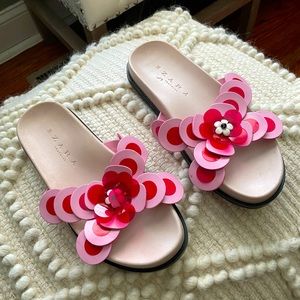 ZARA - Flower flip flops